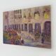 Oil on wood by Riccardo Capone Procession 50s 60s