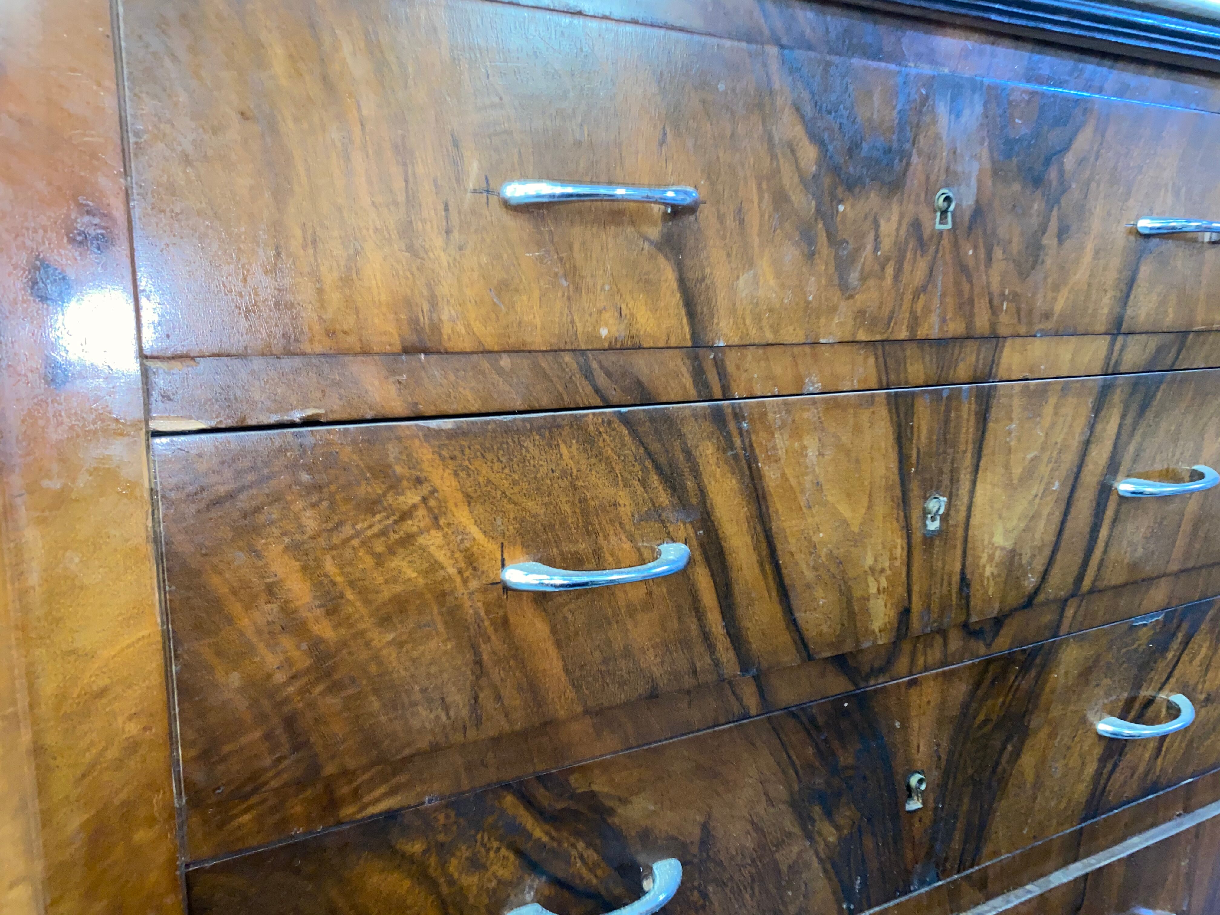 4 drawers with marble top