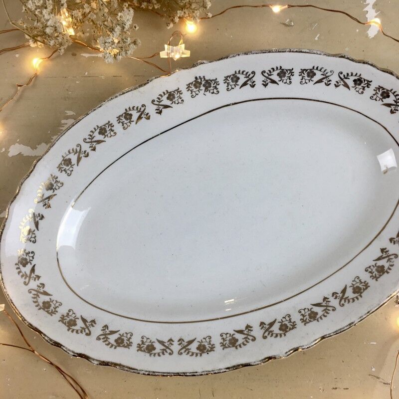 Old Moulin des Loups earthenware dish