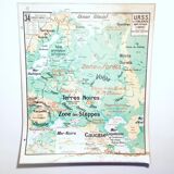 Former school map Vidal Lablache 34 USSR