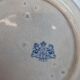 Assiette anglaise ancienne XIXe siècle bleu transferware CEM Clementson Brothers