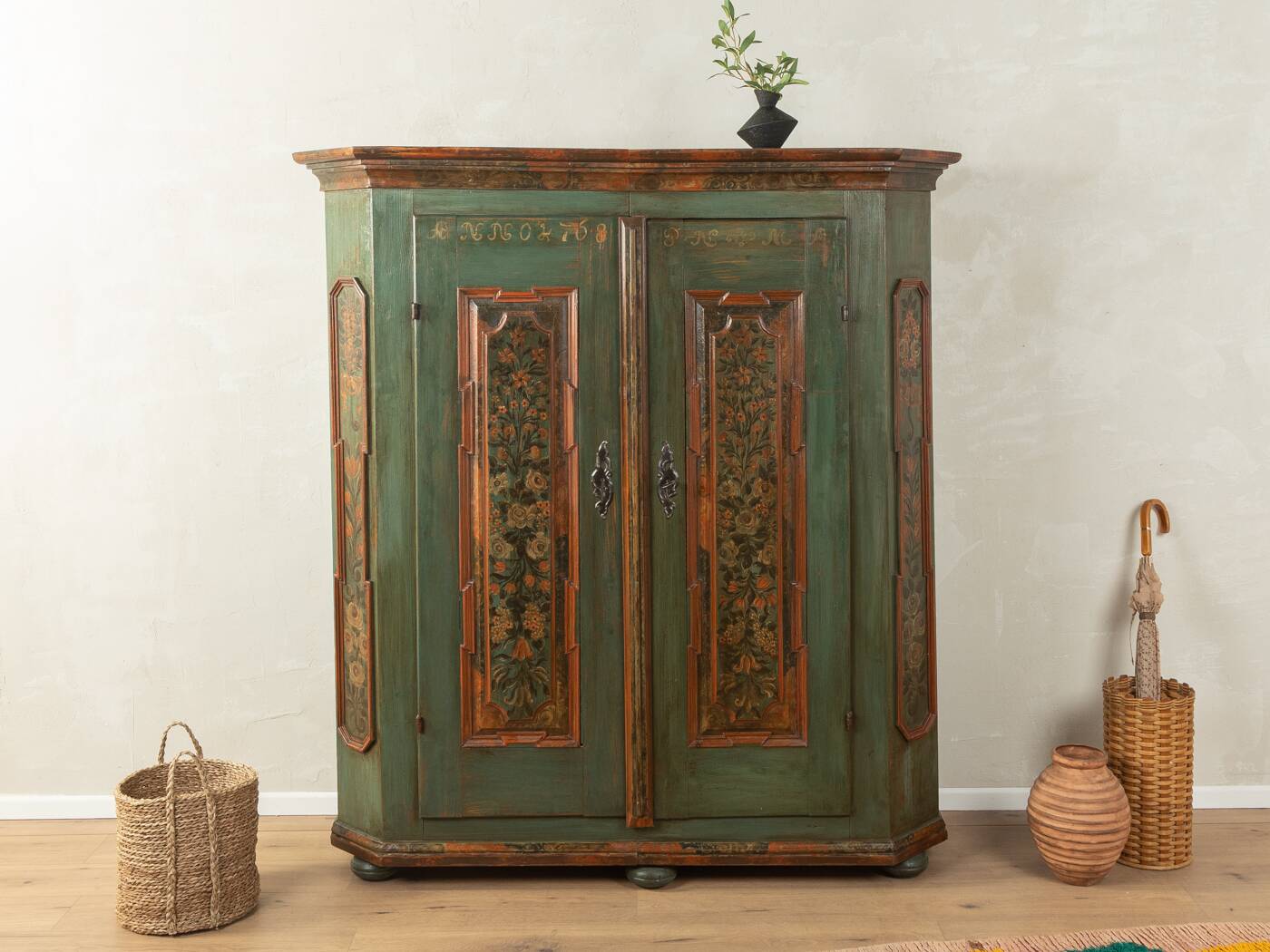 antique farmhouse cabinet, vintage