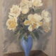Pastel under glass - Bouquet of yellow roses - signed Artico 1931