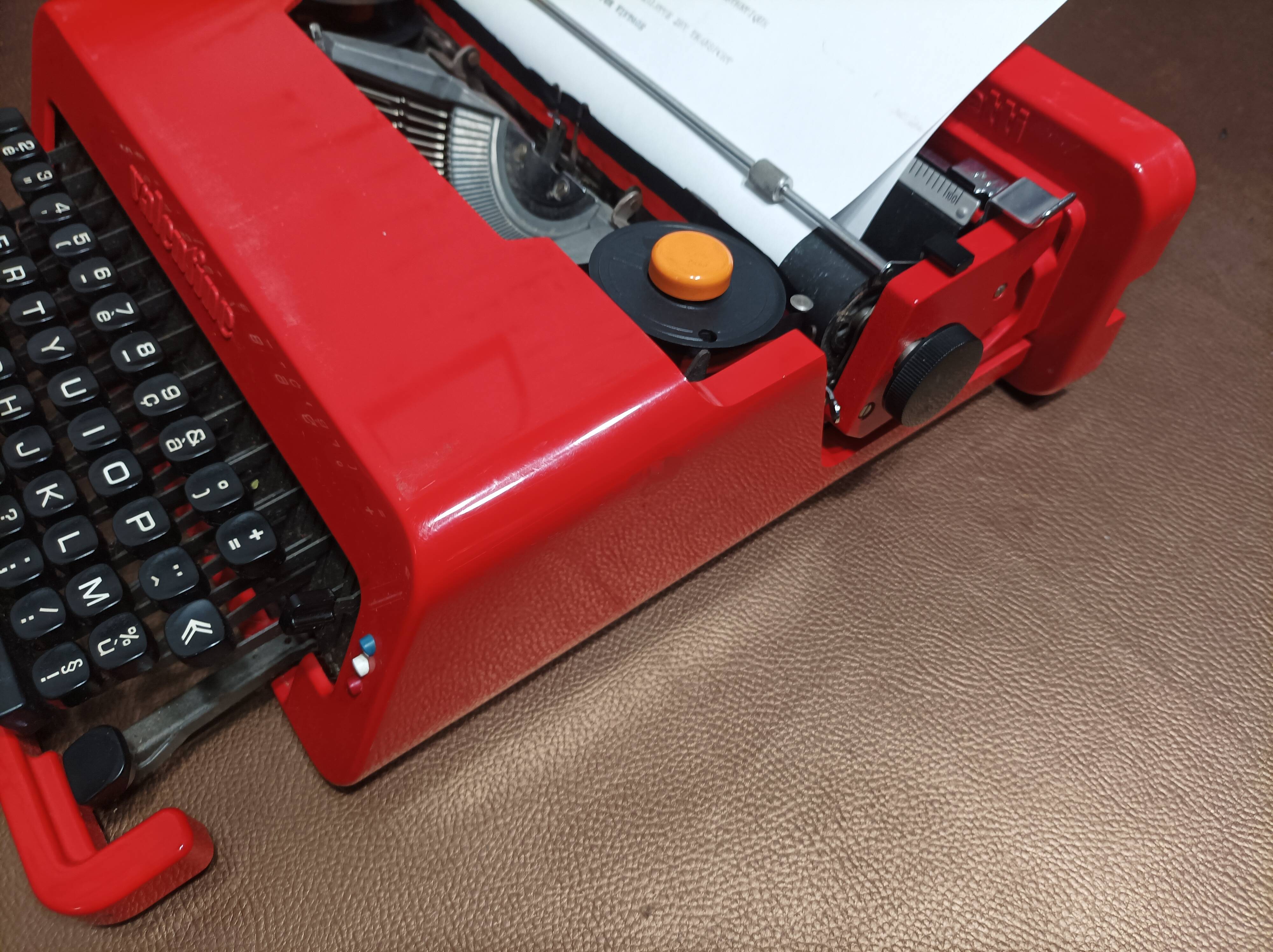 Olivetti Valentine red typewriter