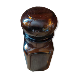 Amber glass apothecary jar dp 112226