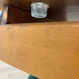 Old-fashioned double school desk