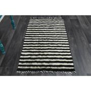 1970s Turkish Hand-Knotted Wool Cotton Beige Kilim Area Rug 80x146