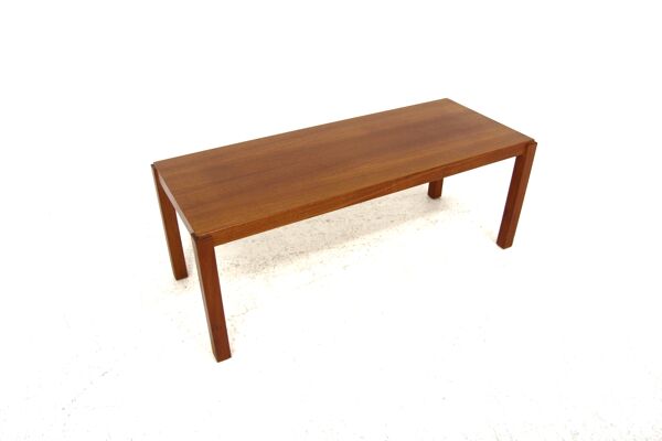 Table basse minimaliste scandinave en teck, suède, 1960