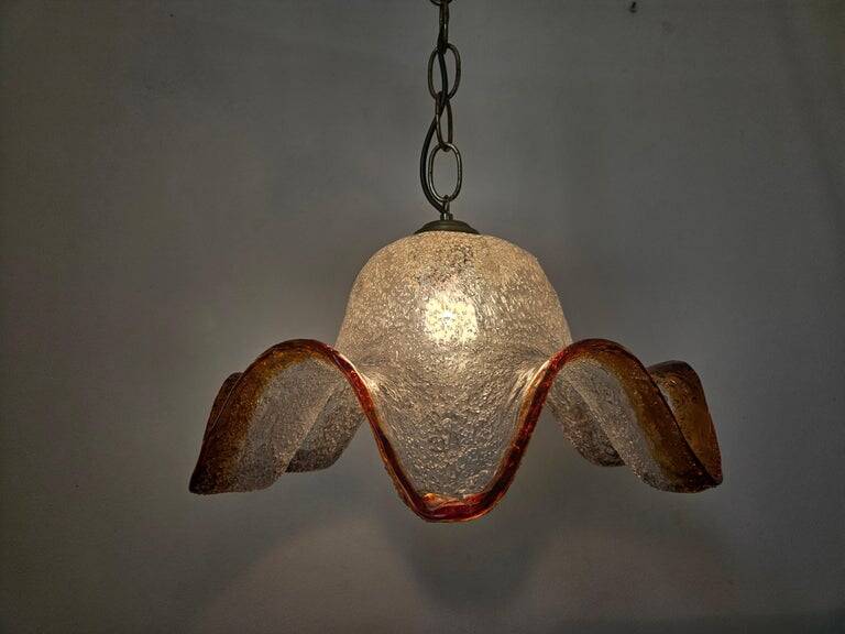 Midcentury Rare Chandelier Mazzega, Murano Glass, Italy, 1970s