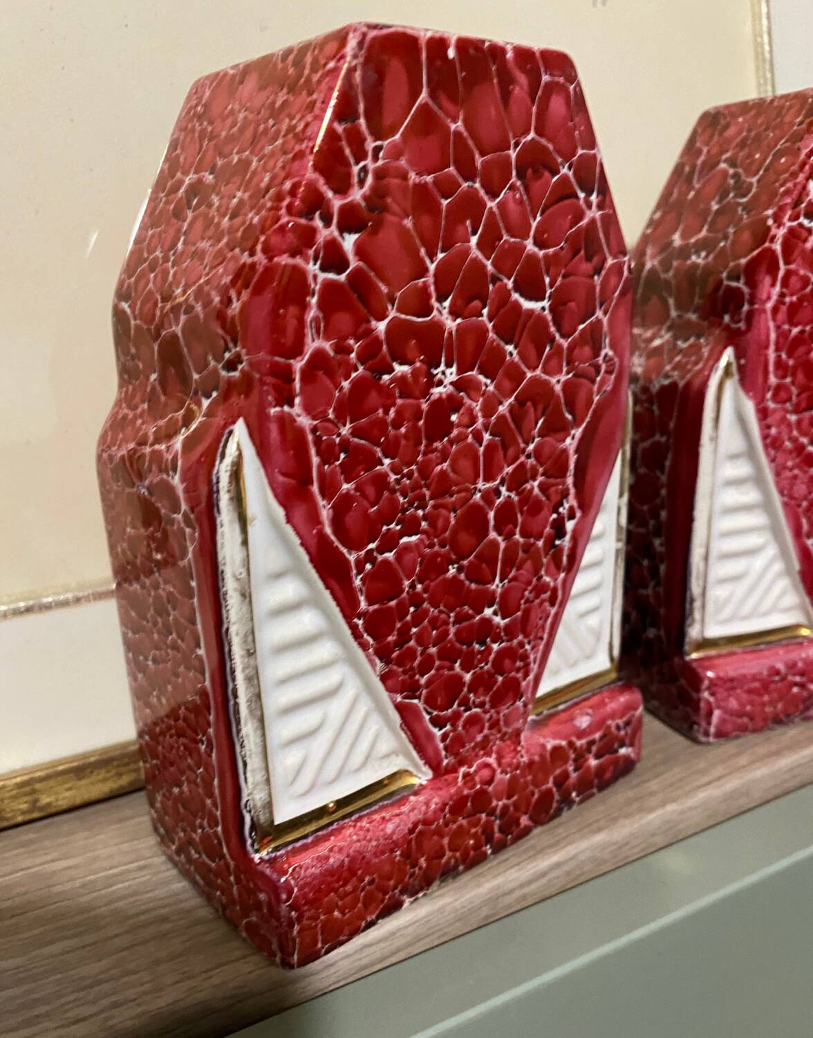 A pair of Art Deco vases