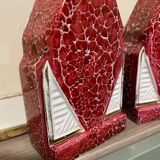 Duo of art deco vases
