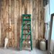 Escabeau vintage patine verte