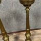 Pair of Italian bronze and brass candlesticks from the late 18th century