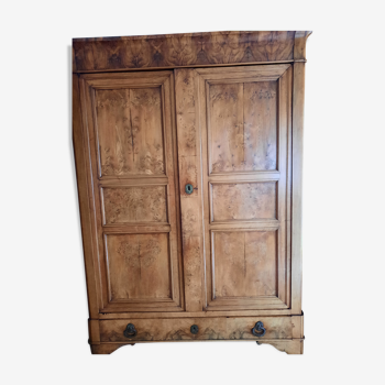 Old cabinet in walnut bramble