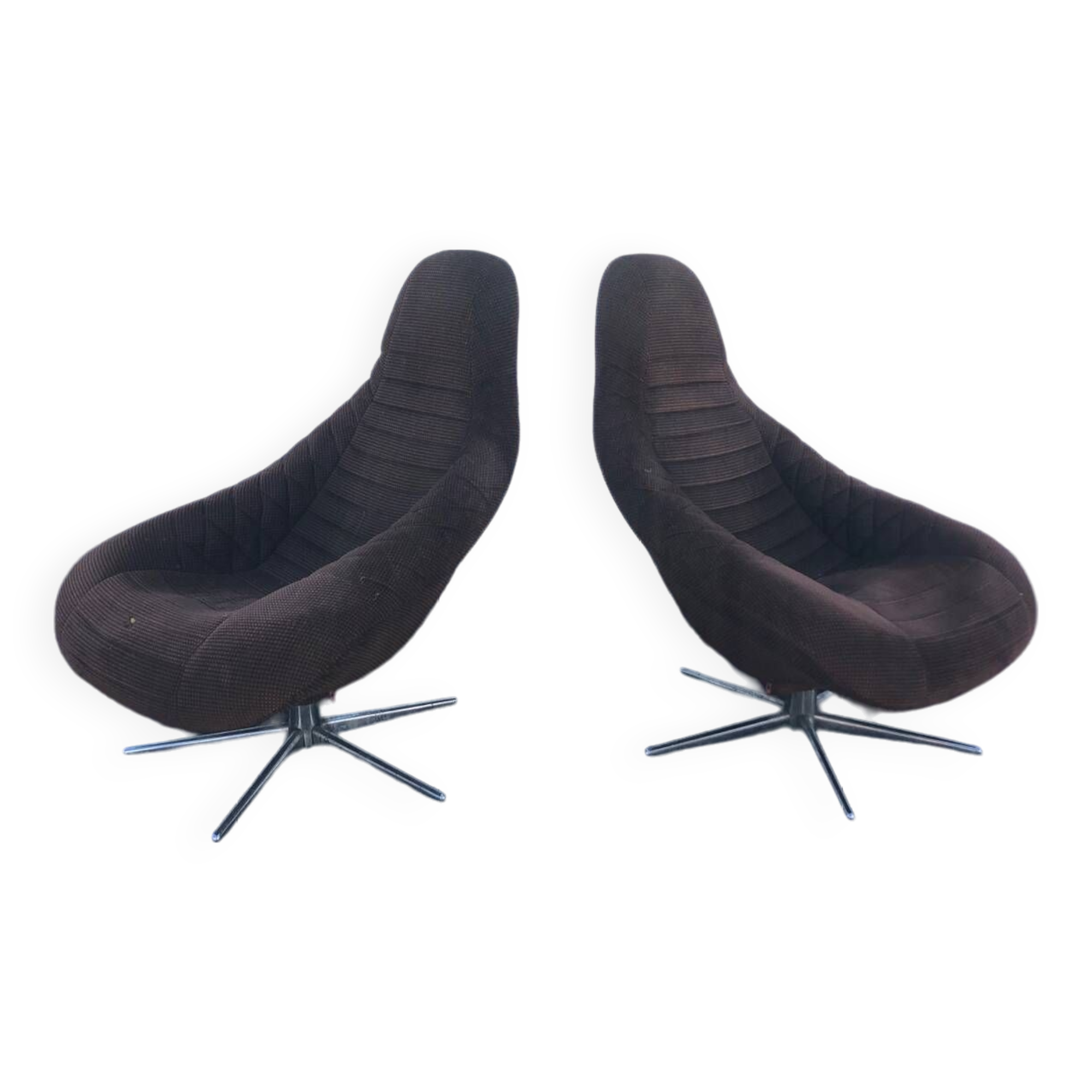 Pair of MoB Plastia back armchairs