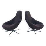 Pair of MoB Plastia back armchairs