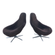 Pair of MoB Plastia back armchairs