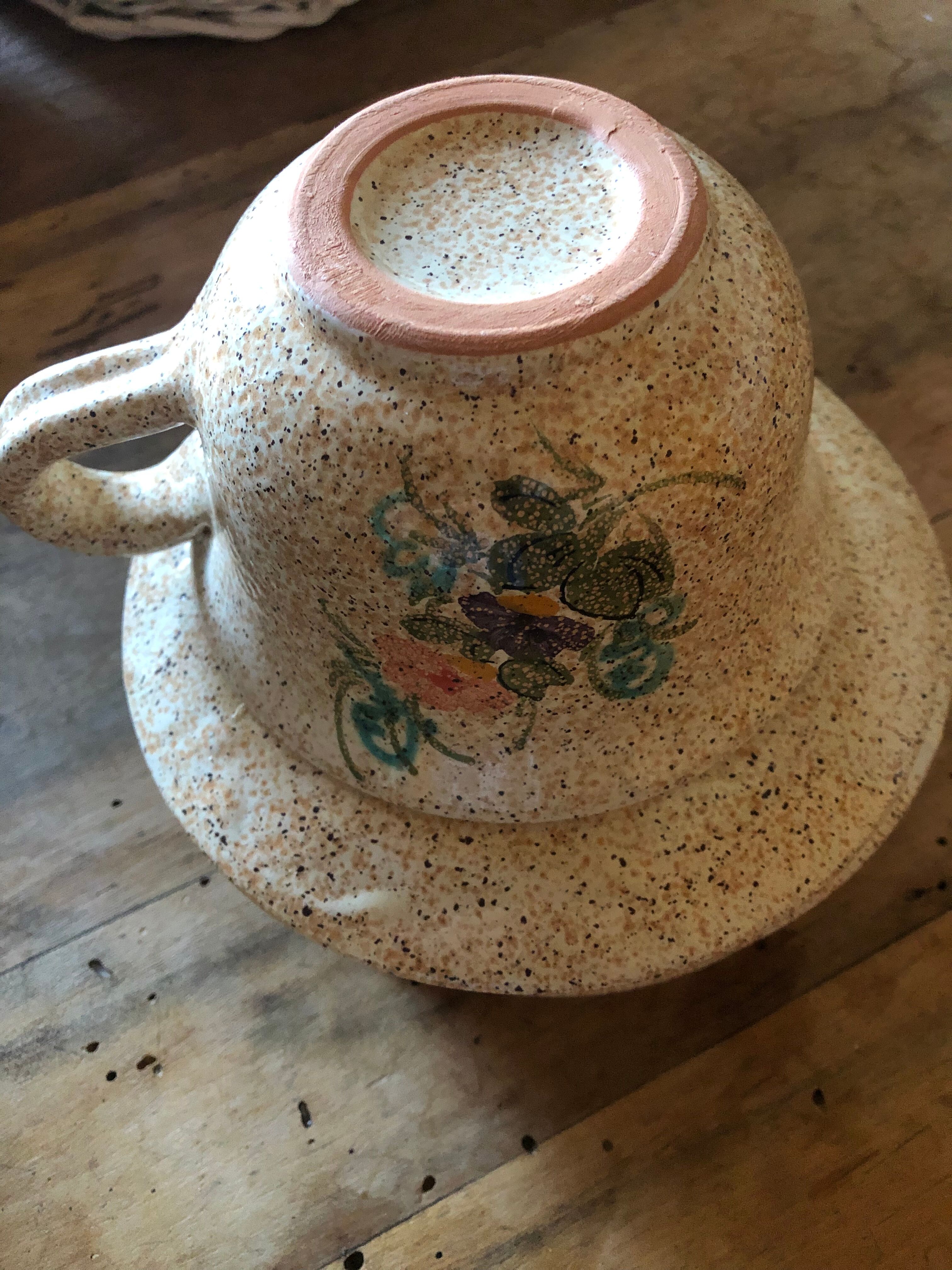 Handmade sandstone cups