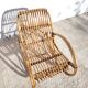 Fauteuil enfant à bascule en rotin 1960