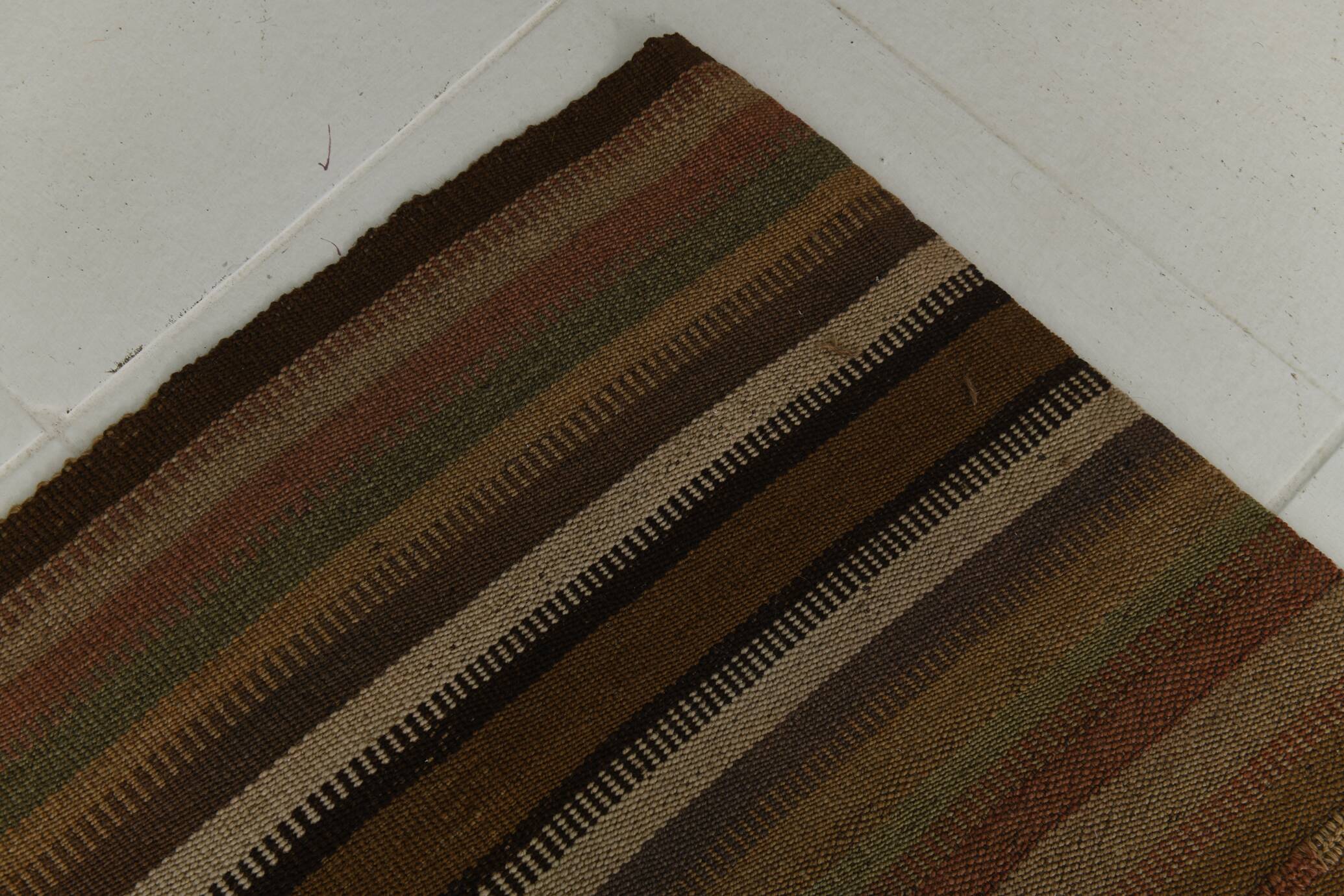 6x9 Soft Brown TURKISH VINTAGE KILIM RUG, Tribal Kilim Rug, 185x275 Cm