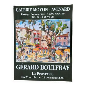 Affiche originale exposition "La Provence" Gérard Boulfray 58x75cm