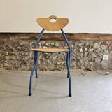School chair 1980 1990 Modernist design