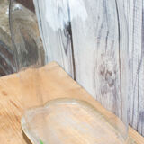 Old oval glass globe 35 cm high
