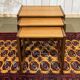 Set of 3 English nesting tables by the brand Gplan from the 1970s in
