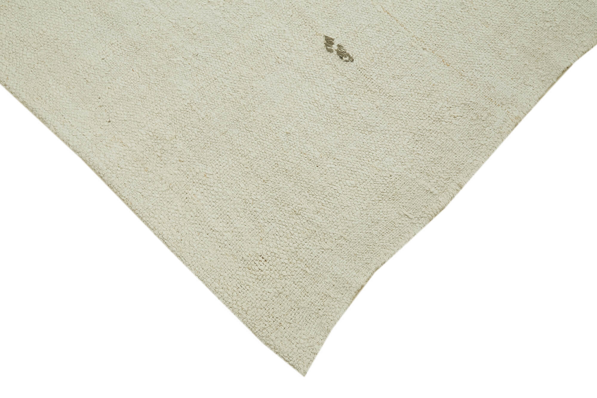 Hand-knotted oriental rustic 1970s 180 cm x 320 cm beige hemp kilim carpet