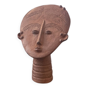Tête Ashanti en terre