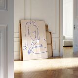 Impression d'art giclée figure féminine, 50x70cm