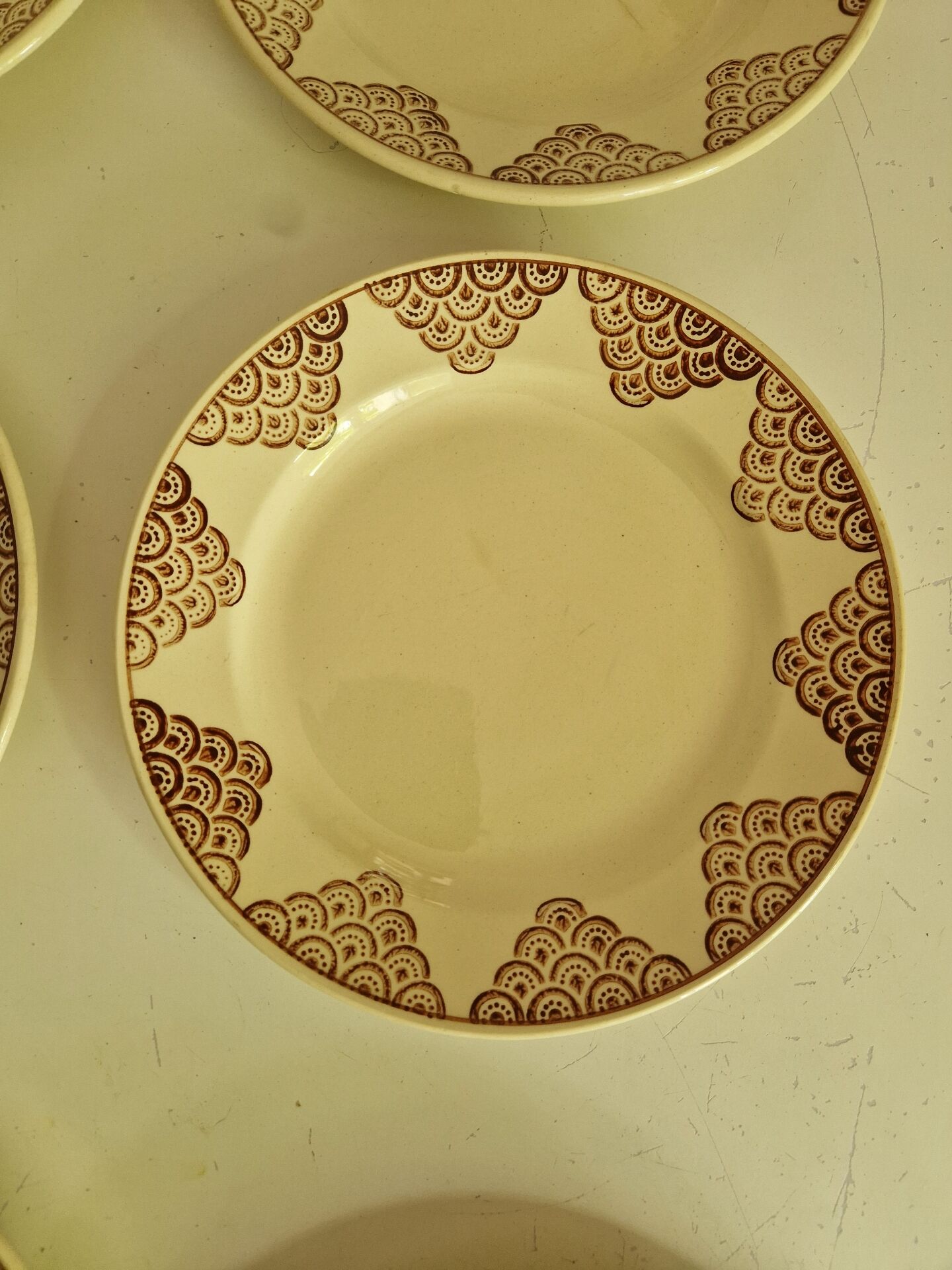 Set of 10 Dessert Plates Saint Amand Model 4054