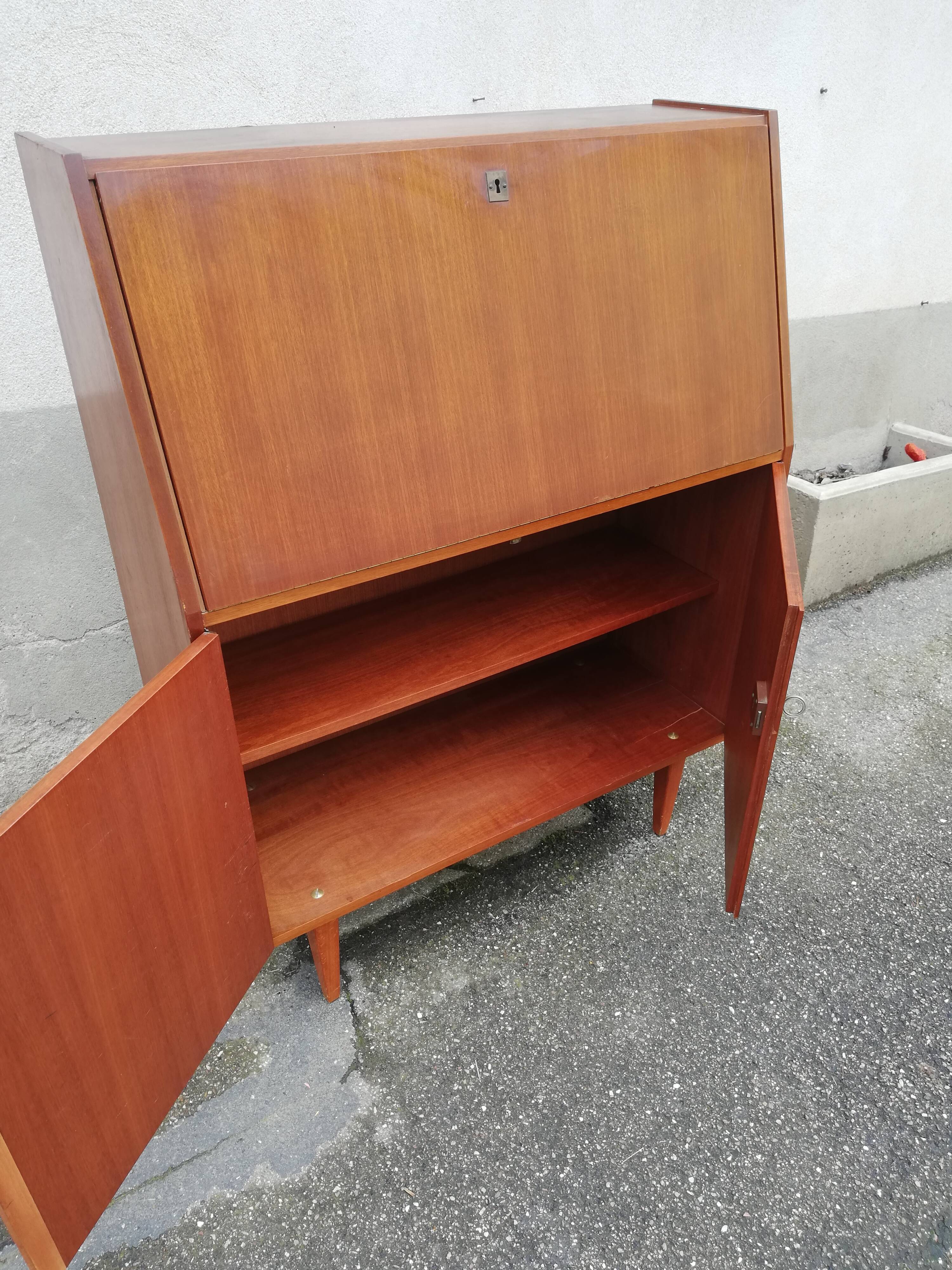 Vintage secretary 2 doors 1 flap