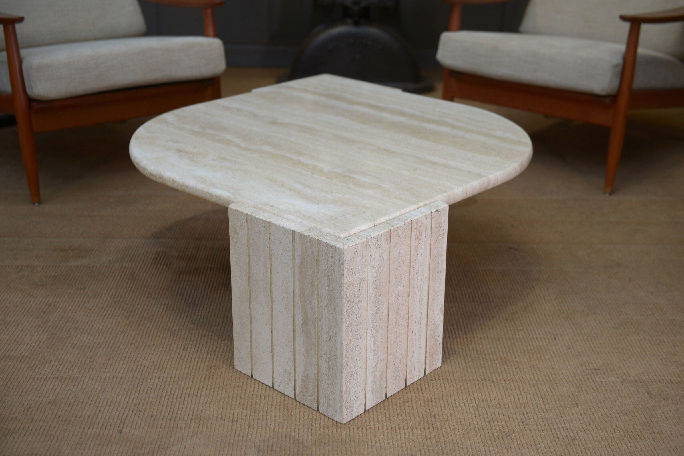 Eye coffee table in travertine 1970