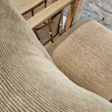 Pair of 50" Brutalist armchairs