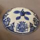 Service in faience of Gien Coat of arms crown and lions XIXth