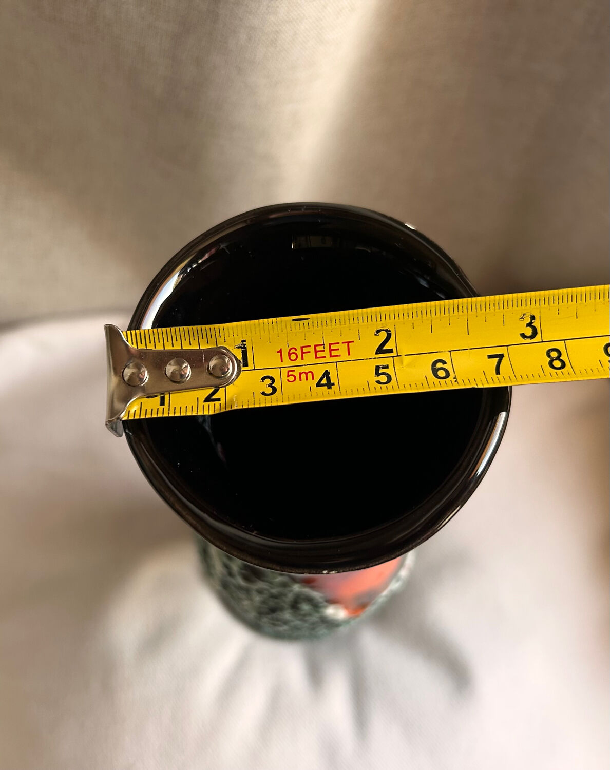 Superb Vintage Vallauris Vase – "Sea Foam" & Lava Decor