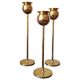 Pierre Forssell, Tulip chandeliers, brass, Skultuna, Scandinavian Modern