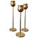 Pierre Forssell, Tulip chandeliers, brass, Skultuna, Scandinavian Modern
