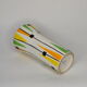 Vase Saint-Clément painted by hand - geometric decoration 1950