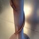 Vintage terracotta vase glazed from the 70s