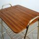 Table desserte porte-vinyles et platine vintage