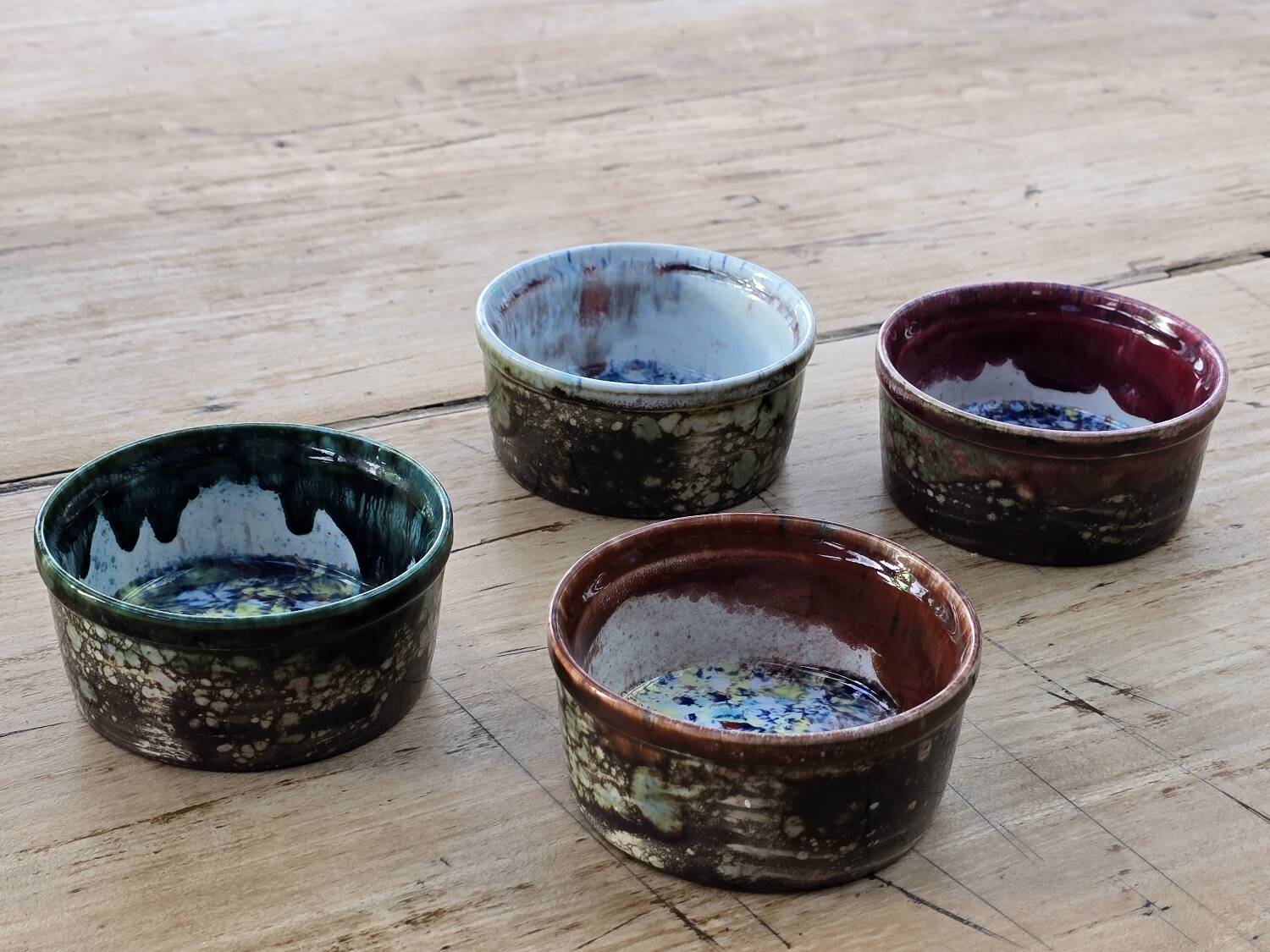 4 ramekins, handcrafted Morvan ceramics