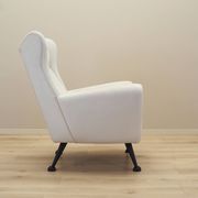 White armchair, Italian design, 1980s, production: Italy