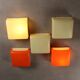 Artemide Cnosso lamp in coloured plastic, designed in Italy in the 1960s-70s.