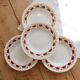 4 vintage deep plates L'Amandinoise Carnac