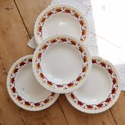 4 vintage deep plates L'Amandinoise Carnac