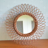 Rattan Sun mirror 42cm