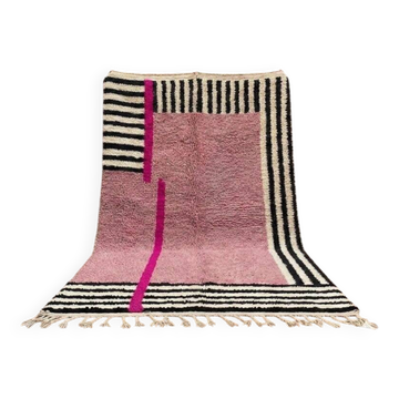 Tapis en laine naturelle fait main traditionnelle