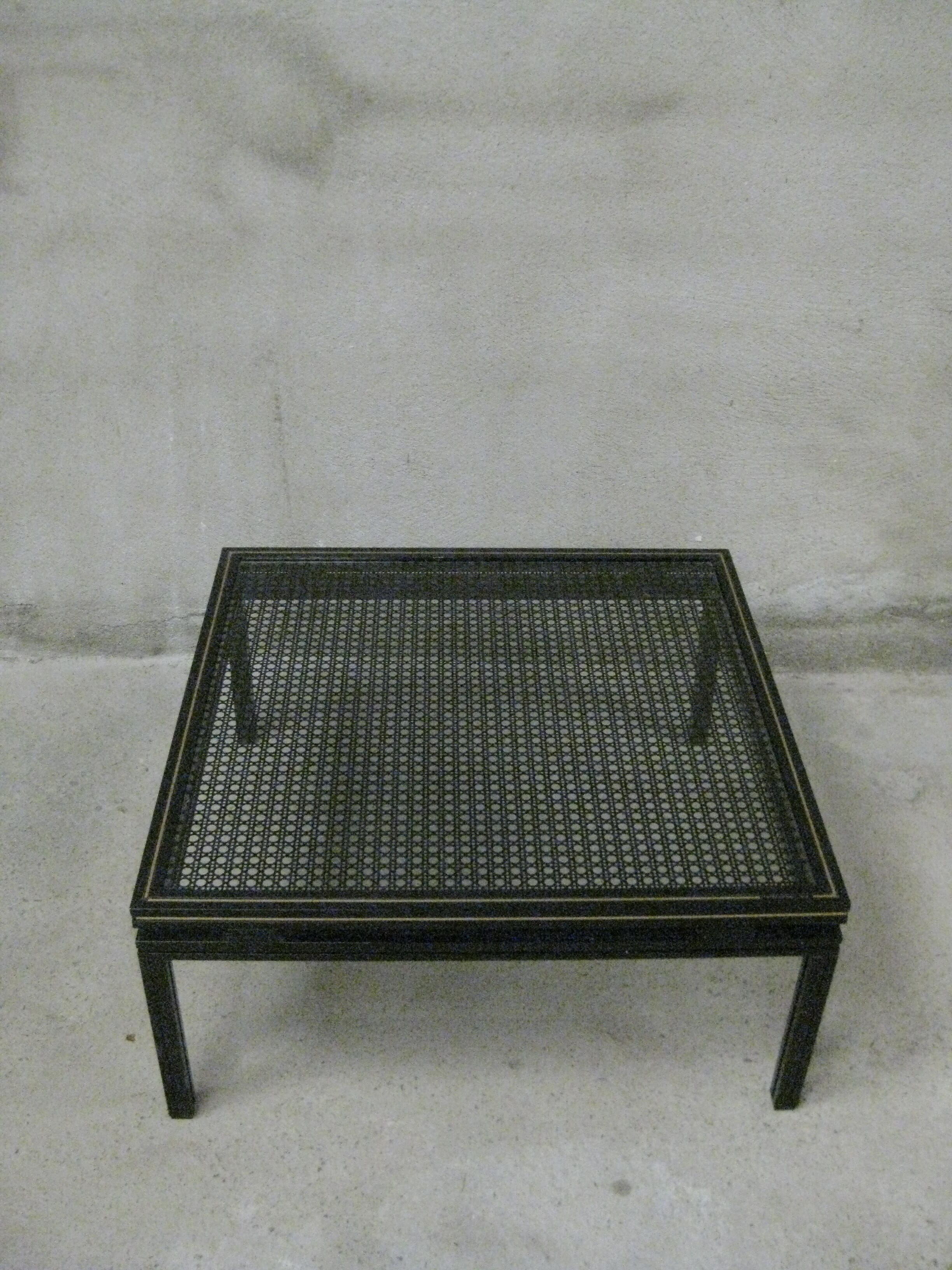 Black coffee table Pierre Vandel Paris